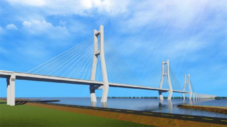 热烈祝贺兰考黄河大桥首次承台成功浇筑